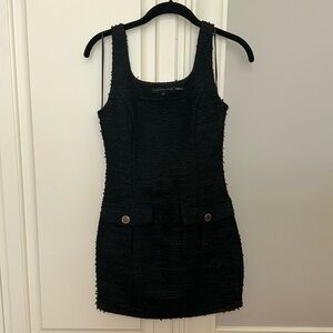 Endless Rose black tweed mini dress XS new